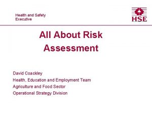 Health and safety risk assessment template