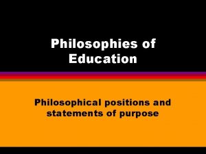 Experimentalism philosophy of education