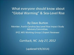 What everyone should know about Global Warming SeaLevel