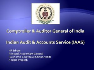 Comptroller Auditor General of Indian Audit Accounts Service