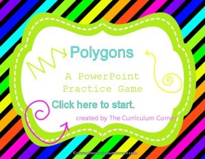 Classifying polygons game