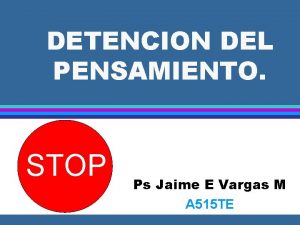 Detención del pensamiento