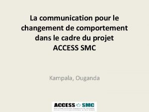 La communication pour le changement de comportement dans