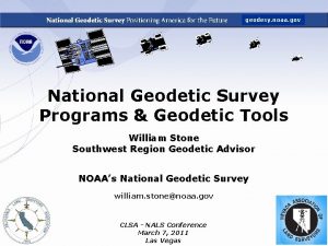 geodesy noaa gov National Geodetic Survey Programs Geodetic