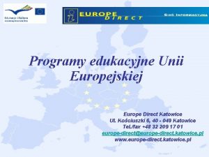 Programy edukacyjne unii europejskiej