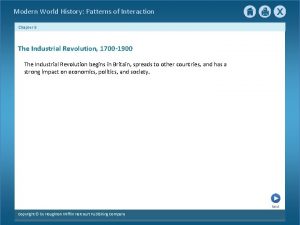 Modern World History Patterns of Interaction Chapter 9