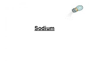 What are the functions of sodium