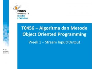 T 0456 Algoritma dan Metode Object Oriented Programming