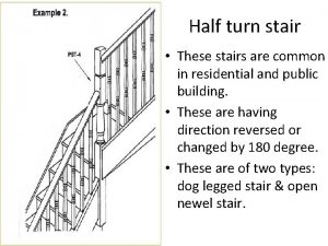 Types of half turn staircase