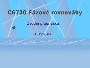 C 6730 Fzov rovnovhy vodn pednka J Sopouek