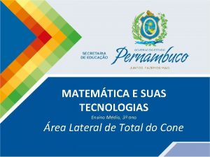 MATEMTICA E SUAS TECNOLOGIAS Ensino Mdio 3 ano