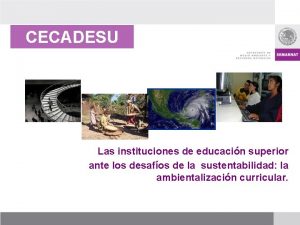 CECADESU Las instituciones de educacin superior ante los