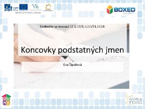 Dotknte se inovac CZ 1 071 3 0051