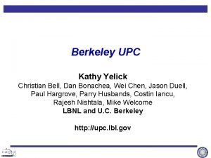 Kathy yelick berkeley