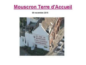 Mouscron Terre dAccueil 09 novembre 2015 Migrant Rfugi
