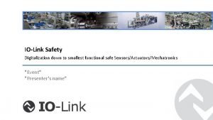 Io-link safety