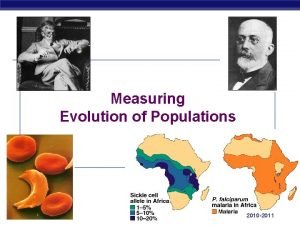 Measuring Evolution of Populations AP Biology 2010 2011