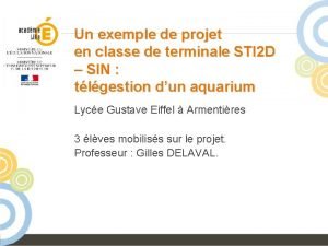 Exemple de projet de classe