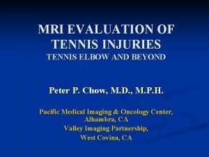 Tennis elbow radiology Tennis elbow radiology