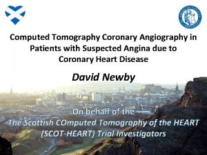 Computed Tomography Coronary Angiography in Patients with Suspected