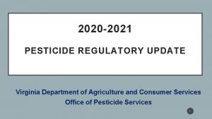 Virginia pesticide registration