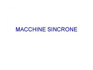 Statore macchina sincrona