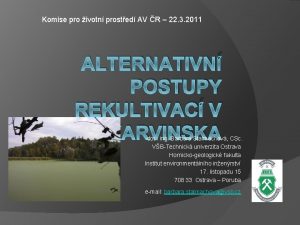 Komise pro ivotn prosted AV R 22 3