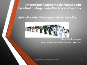 Universidad Autnoma de Nuevo Len Facultad de Ingeniera