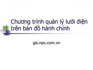 Gis npc vn bản đồ