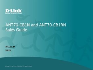 ANT 70 CB 1 N and ANT 70
