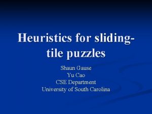 Gaschnig’s heuristic