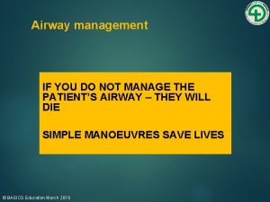 Airway management ladder