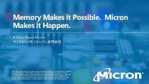 Micron memory japan