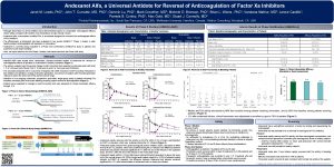 Andexanet Alfa a Universal Antidote for Reversal of