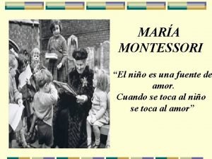 Fuente montessori