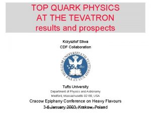 TOP QUARK PHYSICS AT THE TEVATRON results and