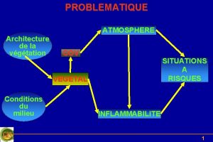 PROBLEMATIQUE ATMOSPHERE Architecture de la vgtation COV SITUATIONS