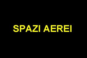 Spazi aerei classificazione