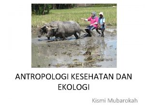 Antropologi kesehatan dan ekologi