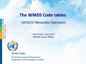 Wigos metadata standard