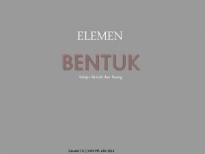 Elemen bentuk