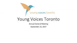 Young voices toronto