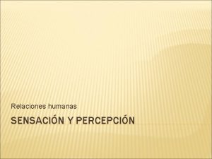 Sensacin Sensacin