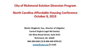 Eviction diversion program richmond va