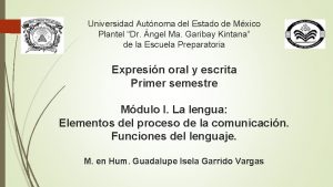 Universidad Autnoma del Estado de Mxico Plantel Dr