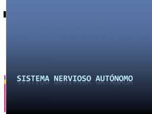 Sistema Nervioso Divisin Funcional Sistema Nervioso Somtico Sistema Sistema Nervioso Divisin Funcional Sistema Nervioso Somtico Sistema
