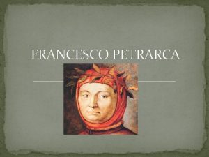 Ojos tristes (francesco petrarca 1304-1374)