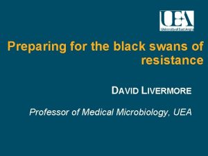 Preparing for the black swans of resistance DAVID