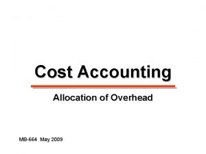 An ordering and receiving materials cost pool