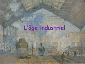 Lge industriel Document daccroche Le projet de chemin